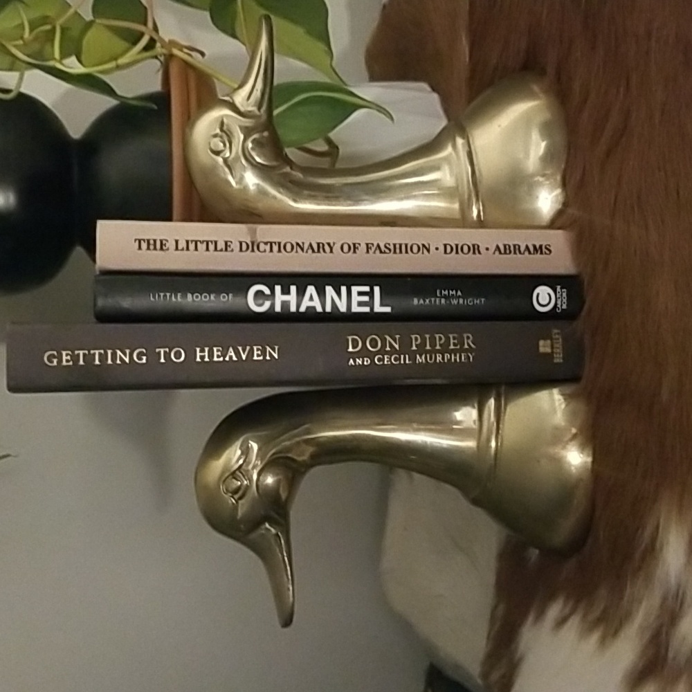 VINTAGE BRASS MALLARD DUCK BOOKENDS